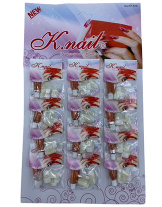 Blíster de uñas acrílicas K.nail con pegamento