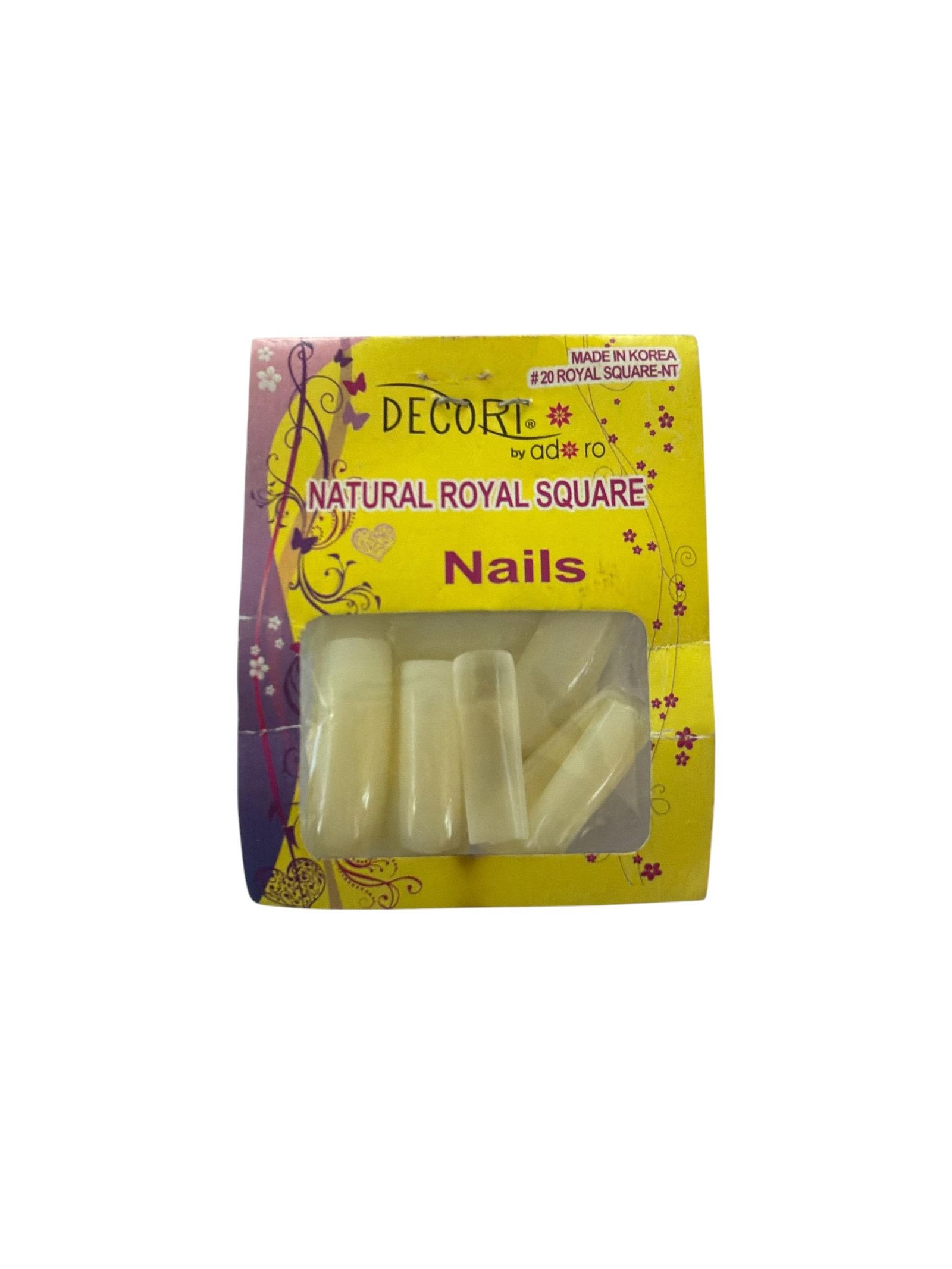 Blíster de uñas acrílicas cuadradas naturales - Imagen 2